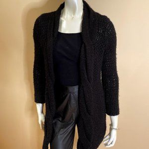 Bebe Black Knit Cardigan